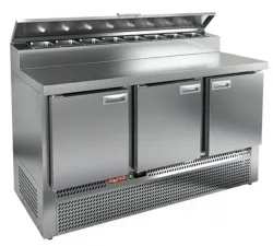 Купить стол холодильный для пиццы hicold pze2-111/gn (1/6h) на 375л (+2+10), 3 двери, 1485х700х850мм – цена от завода, доставка до двери | RuOborudovanie.ru