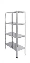 Купить стеллаж кухонный luxstahl ср-1800х600х300/4 нерж – цена от завода, доставка до двери | RuOborudovanie.ru