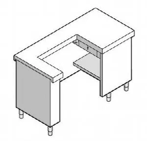 Прилавок для кассы Emainox 8Cdx15 8045060 – купить по цене завода