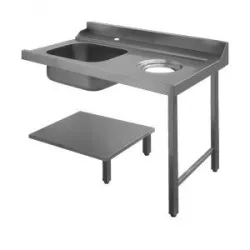Купить стол для грязной посуды 1200 мм правый apach chef line l80208 – цена от завода, доставка до двери | RuOborudovanie.ru