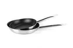 Купить сковорода 200х40 мм нерж с антипригарным покрытием viatto 101801 – цена от завода, доставка до двери | RuOborudovanie.ru