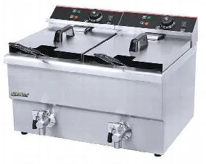 Фритюрница Airhot EF8T+8T с краном на 16л, 6.5кВт, настольн. электр. – купить по цене завода
