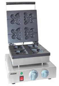 Вафельница Airhot WBBF-4 Butterfly бабочка 253х253мм, чугун, электр.настольн. – купить по цене завода