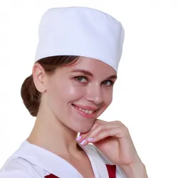 Купить шапочка повара таблетка белая [00400] – цена от завода, доставка до двери | RuOborudovanie.ru