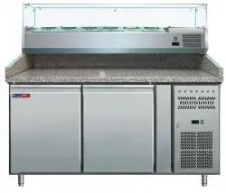 Купить стол холодильный cooleq pz2600tn-vrx380 гранит для пиццы на 428л, витрина (+2...+8) 2дв – цена от завода, доставка до двери | RuOborudovanie.ru
