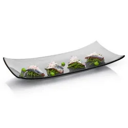 Купить набор емкостей для закусок serveware 47х23см, 3шт., стекло, цвет дымчатый gls019 – цена от завода, доставка до двери | RuOborudovanie.ru