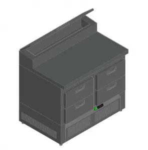 Стол для пиццы Hicold Pze2-22Gn (1/6) – купить по цене завода