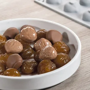 Форма силиконовая "Gourmand орех каштан" 31Х27ММ H16Мм, 6мл, 24 ячейки Gg011S – купить по цене завода