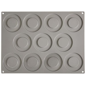 Форма силиконовая "Gourmand кольцо" D90Мм H3,5Мм, 15мл, 11 ячеек Gg001S