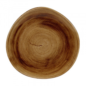 Тарелка мелкая "ВОЛНА" 28,6СМ, без борта, Stonecast Patina, цвет Vintage Copper Pavcog111