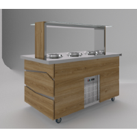 Купить салат-бар luxstahl сбс-1500 premium (нерж.) под электрические супницы – цена от завода, доставка до двери | RuOborudovanie.ru
