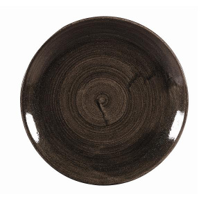 Тарелка мелкая 21,7СМ, без борта, Stonecast Patina, цвет Iron Black Paibevp81