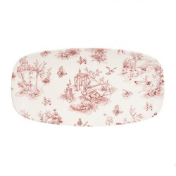 Блюдо прямоугольное Chefs 29,8Х15,3СМ, без борта, Vintage Prints, цвет Cranberry Toile Tocxo111 – купить в RuOborudovanie.ru с доставкой до двери Купить блюдо прямоугольное chefs 29,8х15,3см, без борта, vintage prints, цвет cranberry toile tocxo111 – цена от завода, доставка до двери | RuOborudovanie.ru